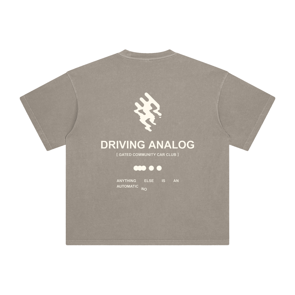 Enzyme Washed Analog Driving Tee - Light