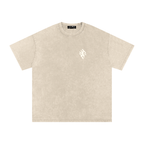Snow Washed Slogan Tee - Light