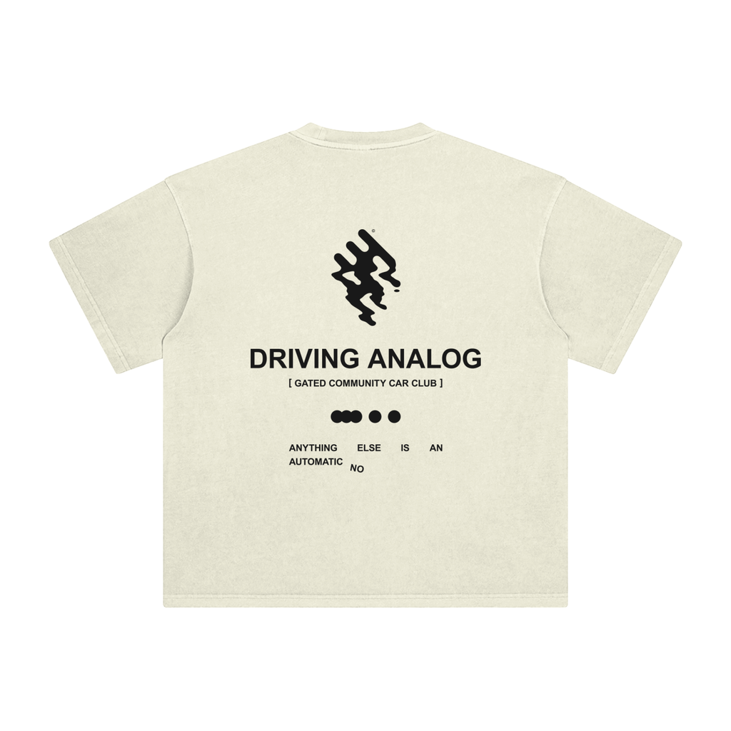 Enzyme Washed Analog Driving Tee - Dark