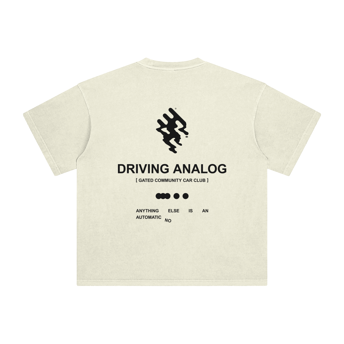 Enzyme Washed Analog Driving Tee - Dark