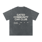 Snow Washed Slogan Tee - Light