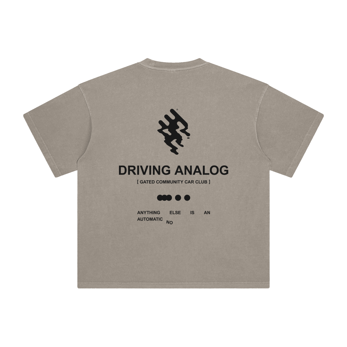 Enzyme Washed Analog Driving Tee - Dark