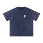 Snow Washed Slogan Tee - Light