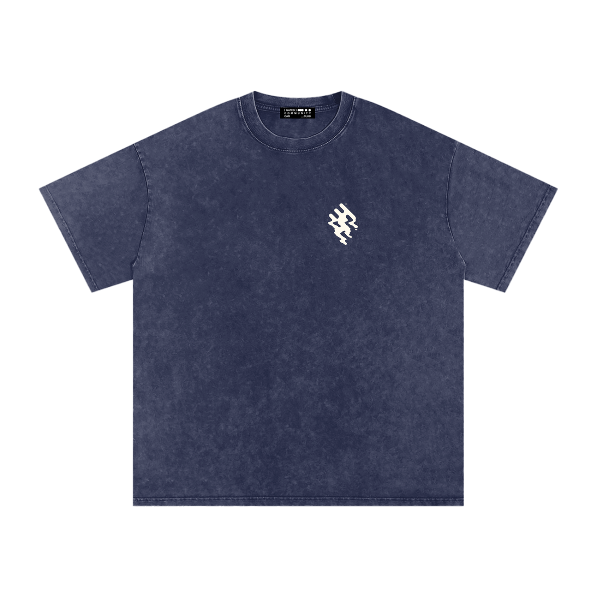 Snow Washed Slogan Tee - Light