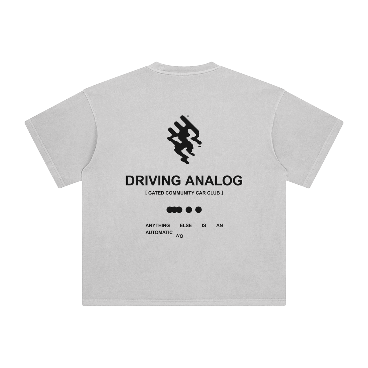 Enzyme Washed Analog Driving Tee - Dark