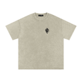 Snow Washed Slogan Tee - Dark