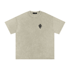 Snow Washed Slogan Tee - Dark