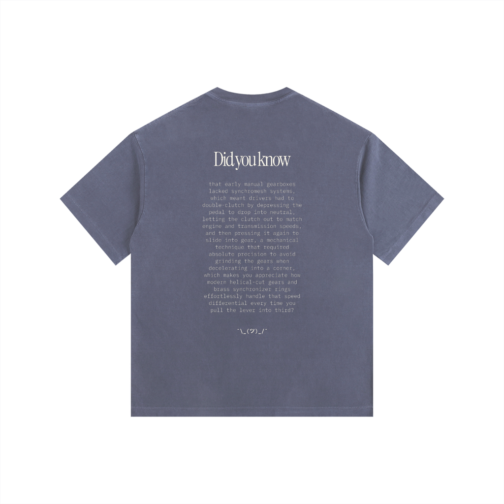 Vintage Washed "Did You Know" Tee - Light