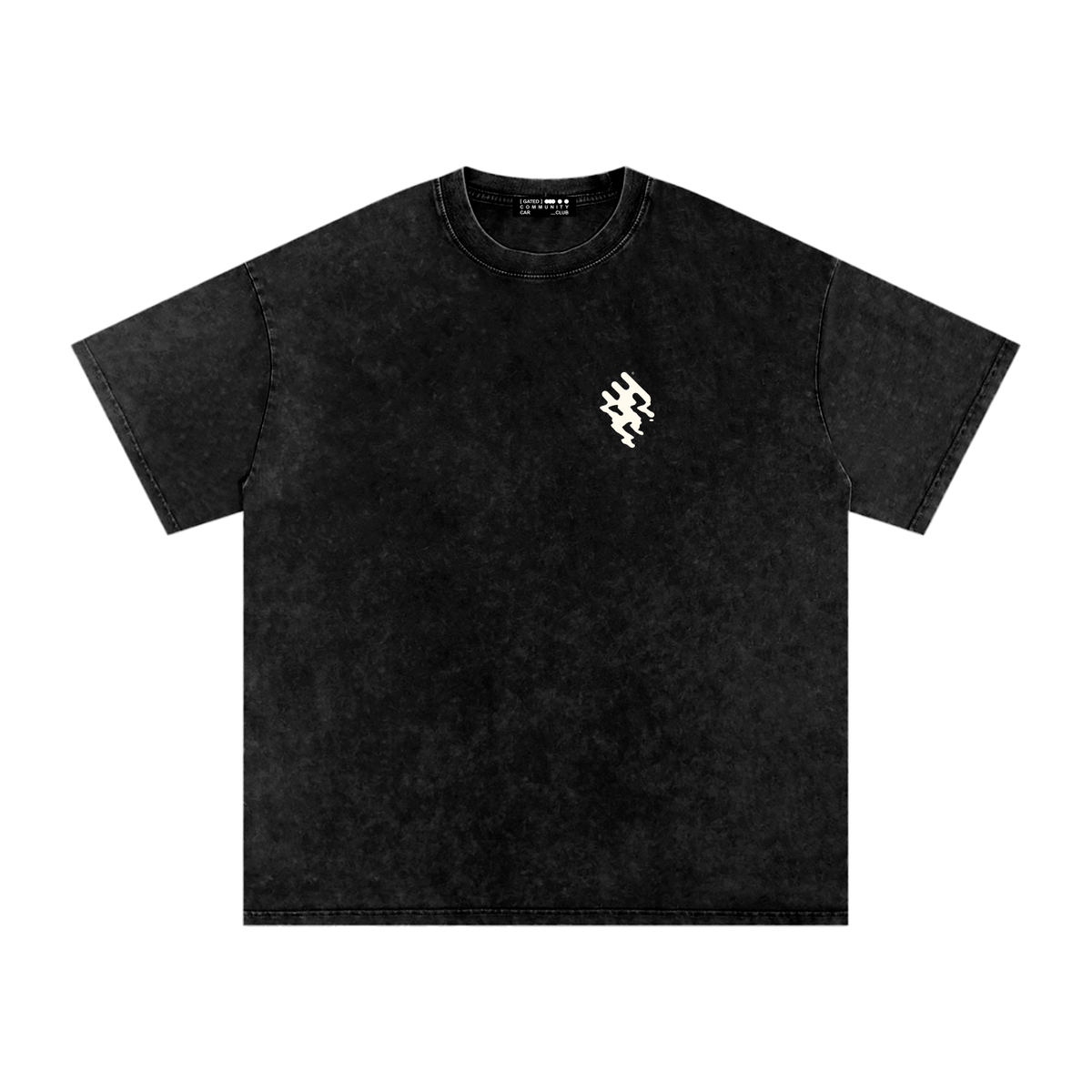 Snow Washed Slogan Tee - Light