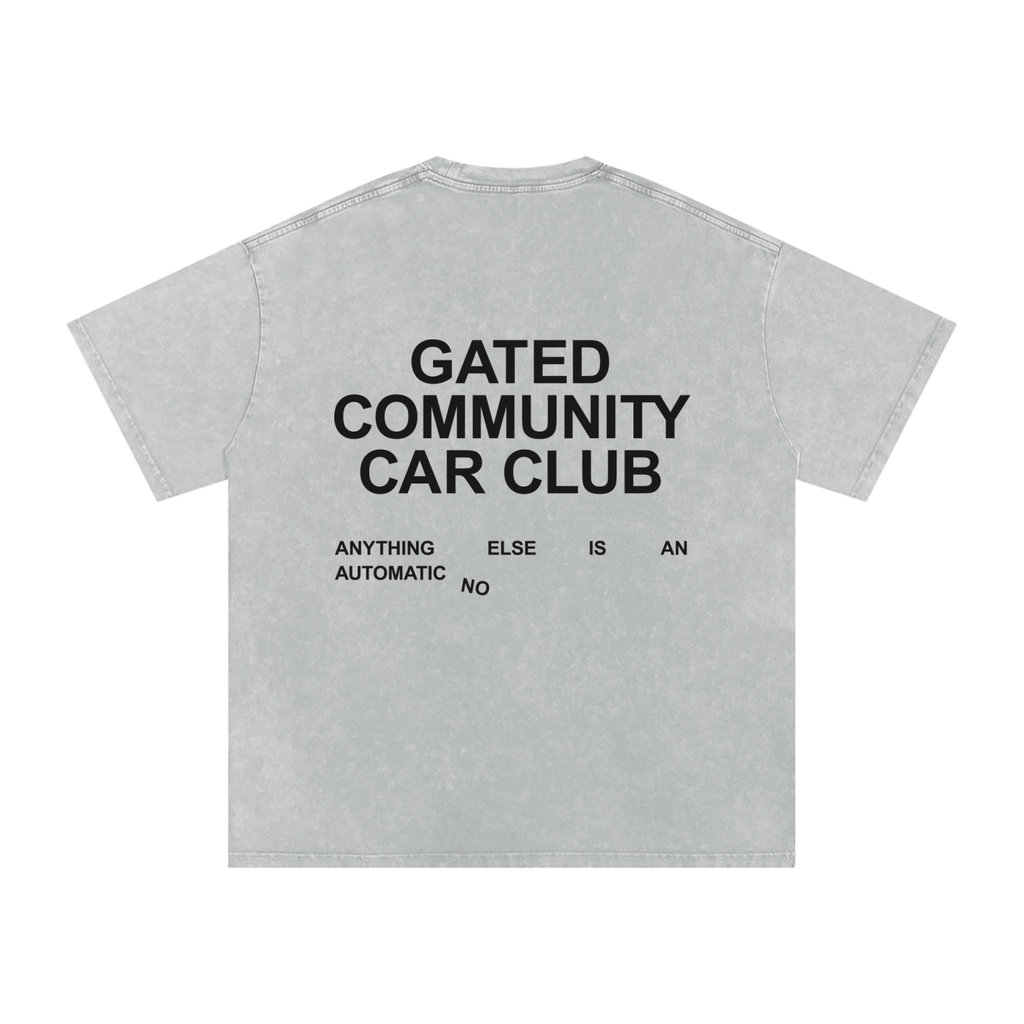 Snow Washed Slogan Tee - Dark