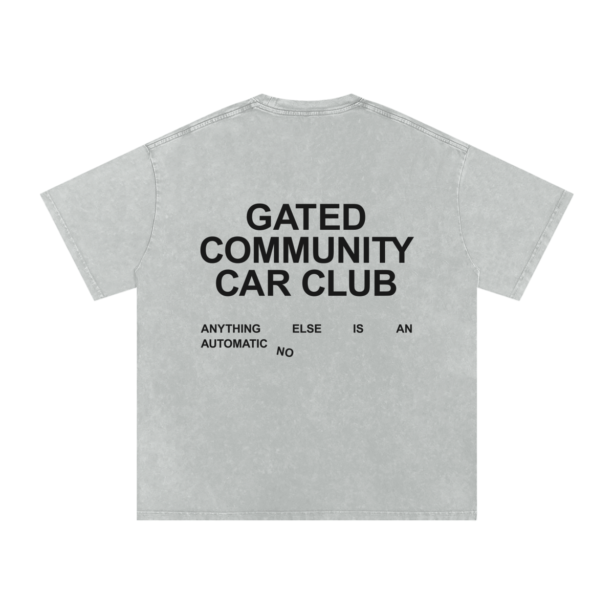 Snow Washed Slogan Tee - Dark