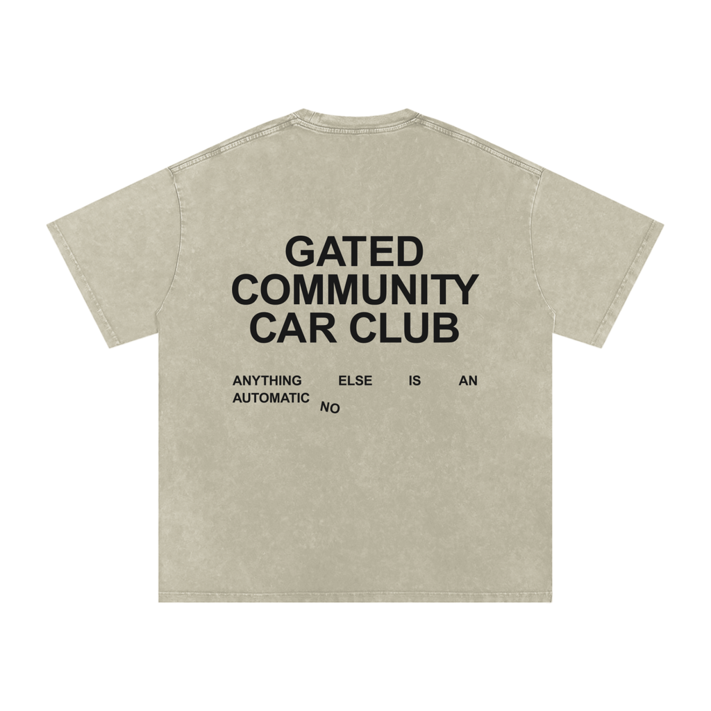 Snow Washed Slogan Tee - Dark