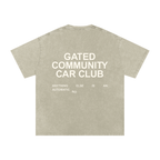 Snow Washed Slogan Tee - Light