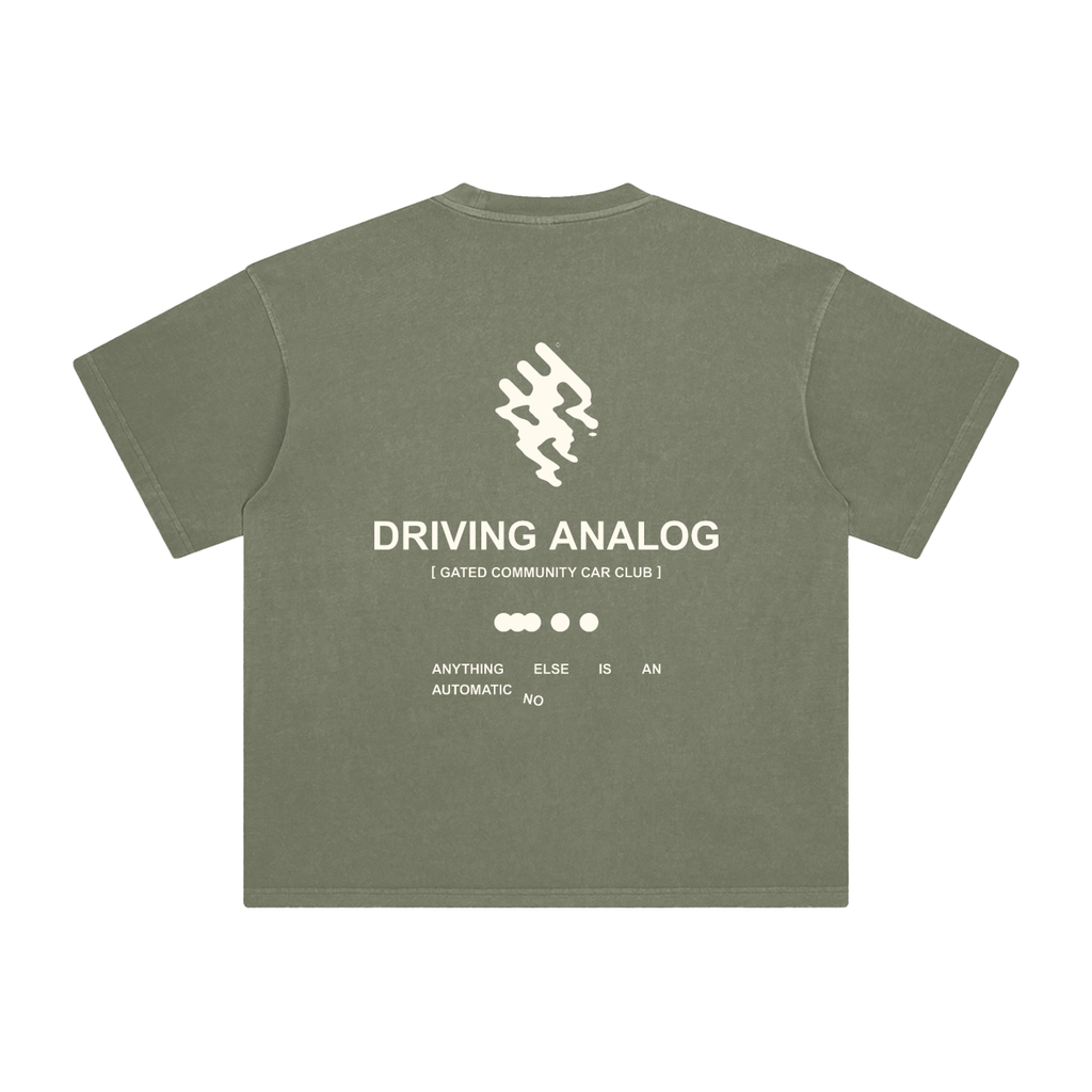 Enzyme Washed Analog Driving Tee - Light