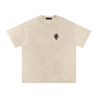 Snow Washed Slogan Tee - Dark