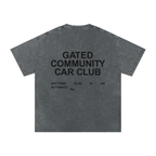 Snow Washed Slogan Tee - Dark