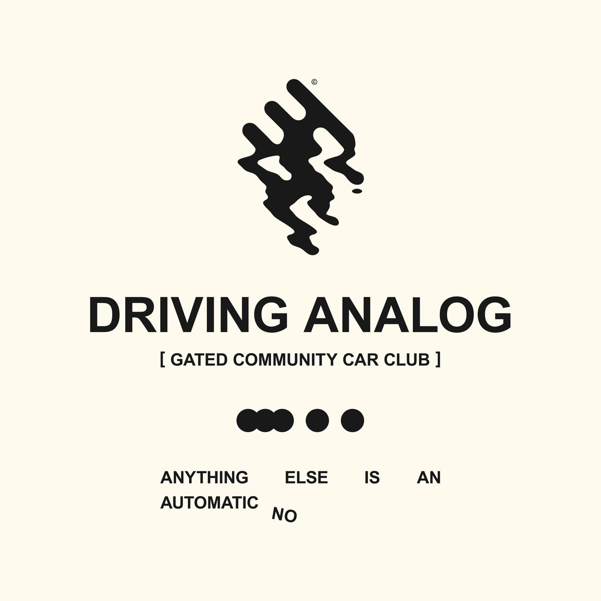 Enzyme Washed Analog Driving Tee - Dark
