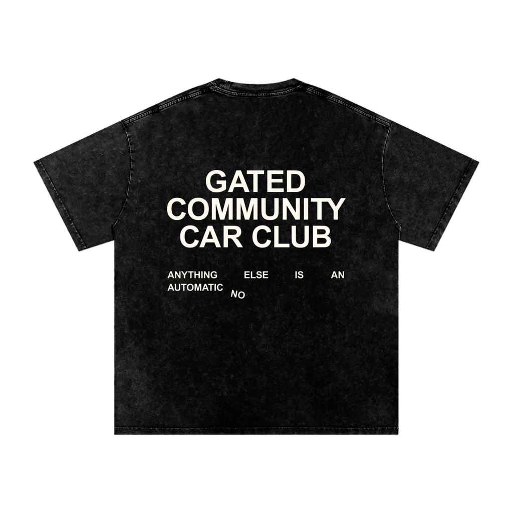 Snow Washed Slogan Tee - Light