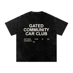 Snow Washed Slogan Tee - Light