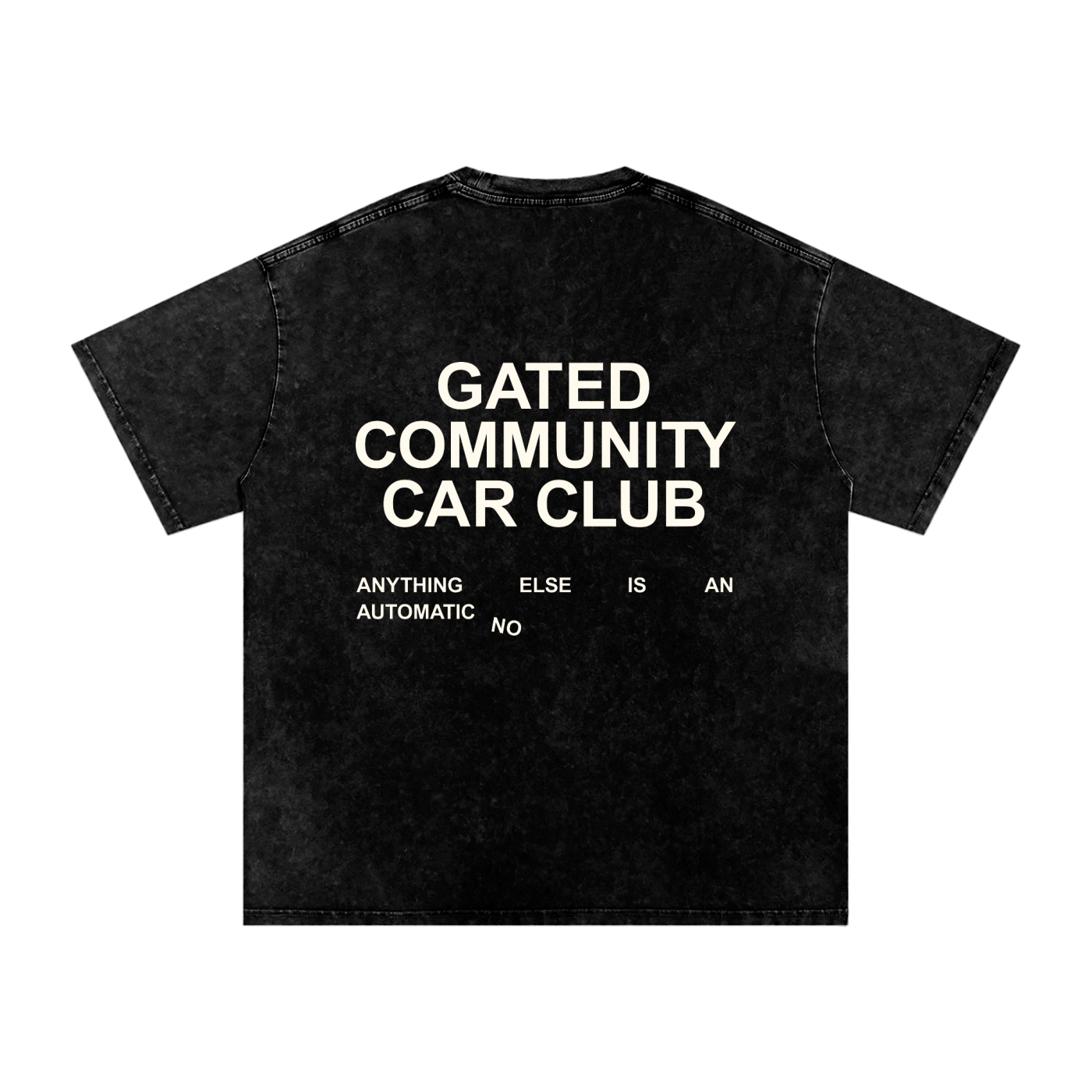 Snow Washed Slogan Tee - Light