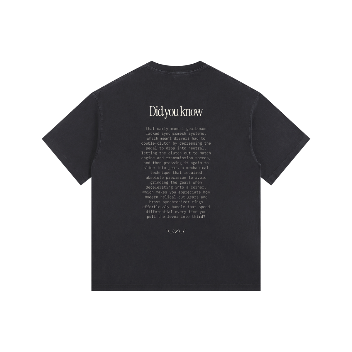 Vintage Washed "Did You Know" Tee - Light