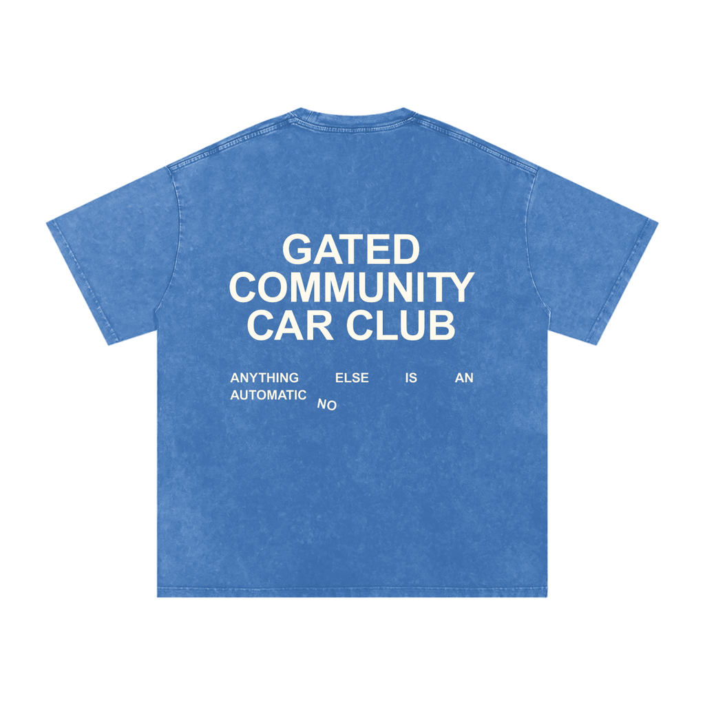 Snow Washed Slogan Tee - Light