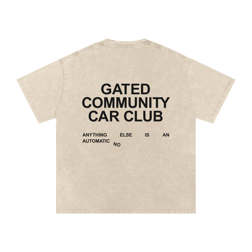 Snow Washed Slogan Tee - Dark