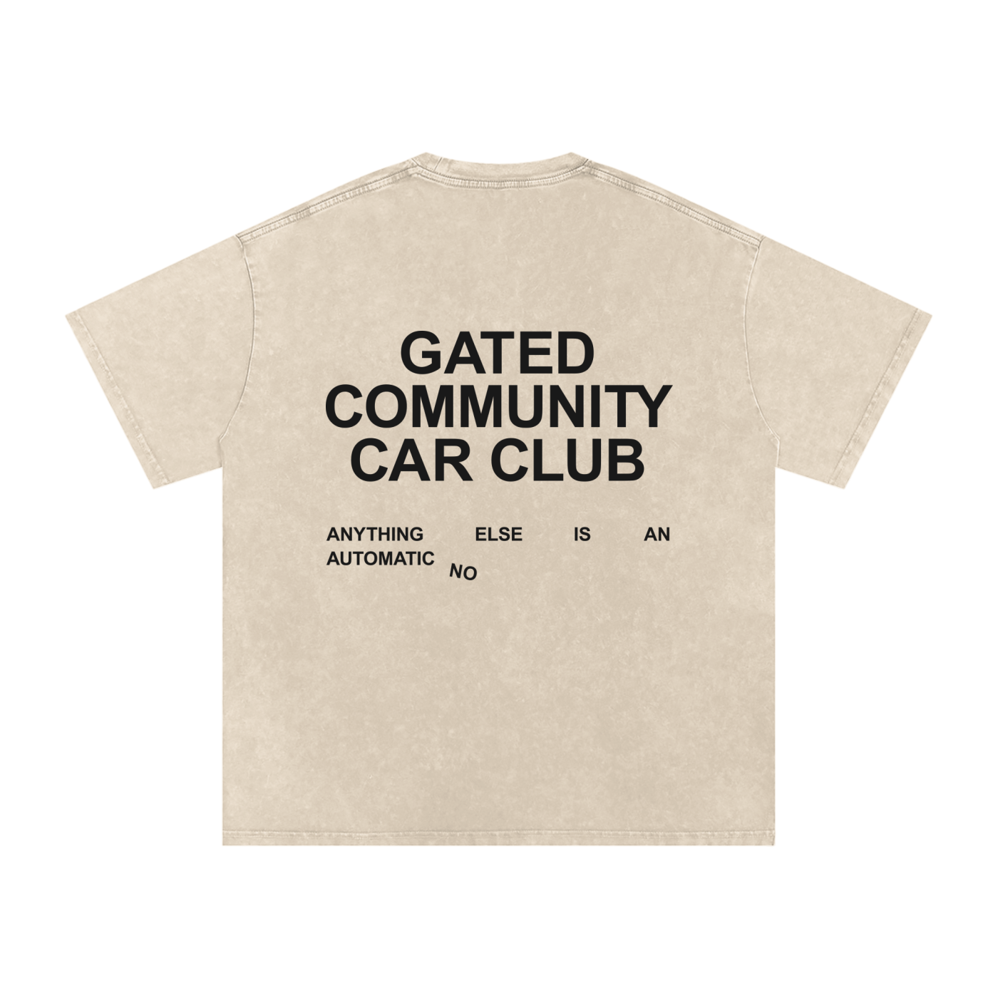Snow Washed Slogan Tee - Dark