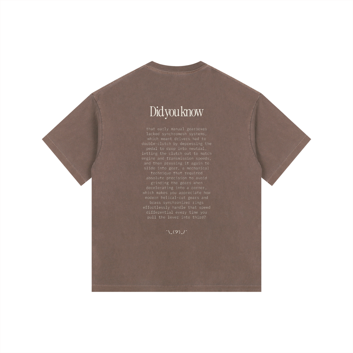 Vintage Washed "Did You Know" Tee - Light