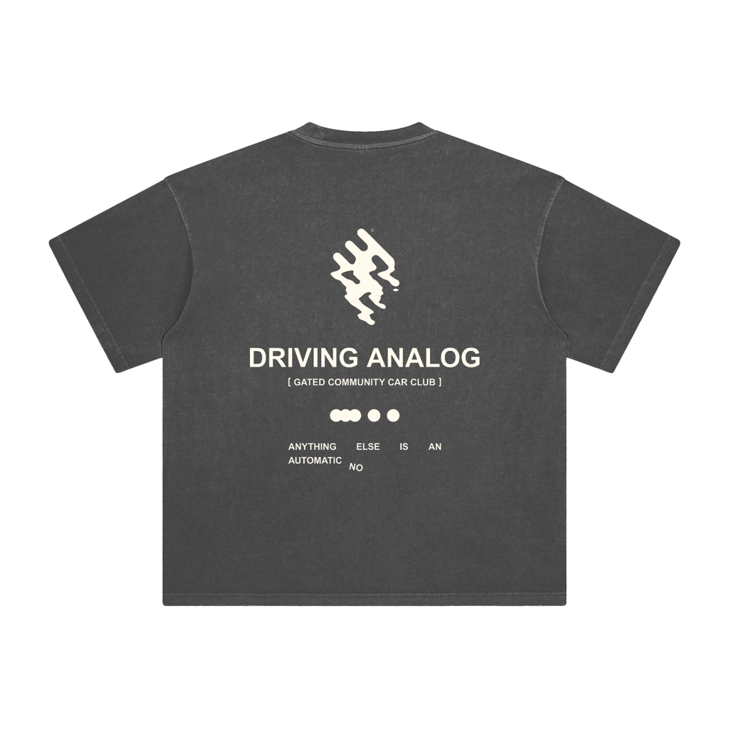 Enzyme Washed Analog Driving Tee - Light