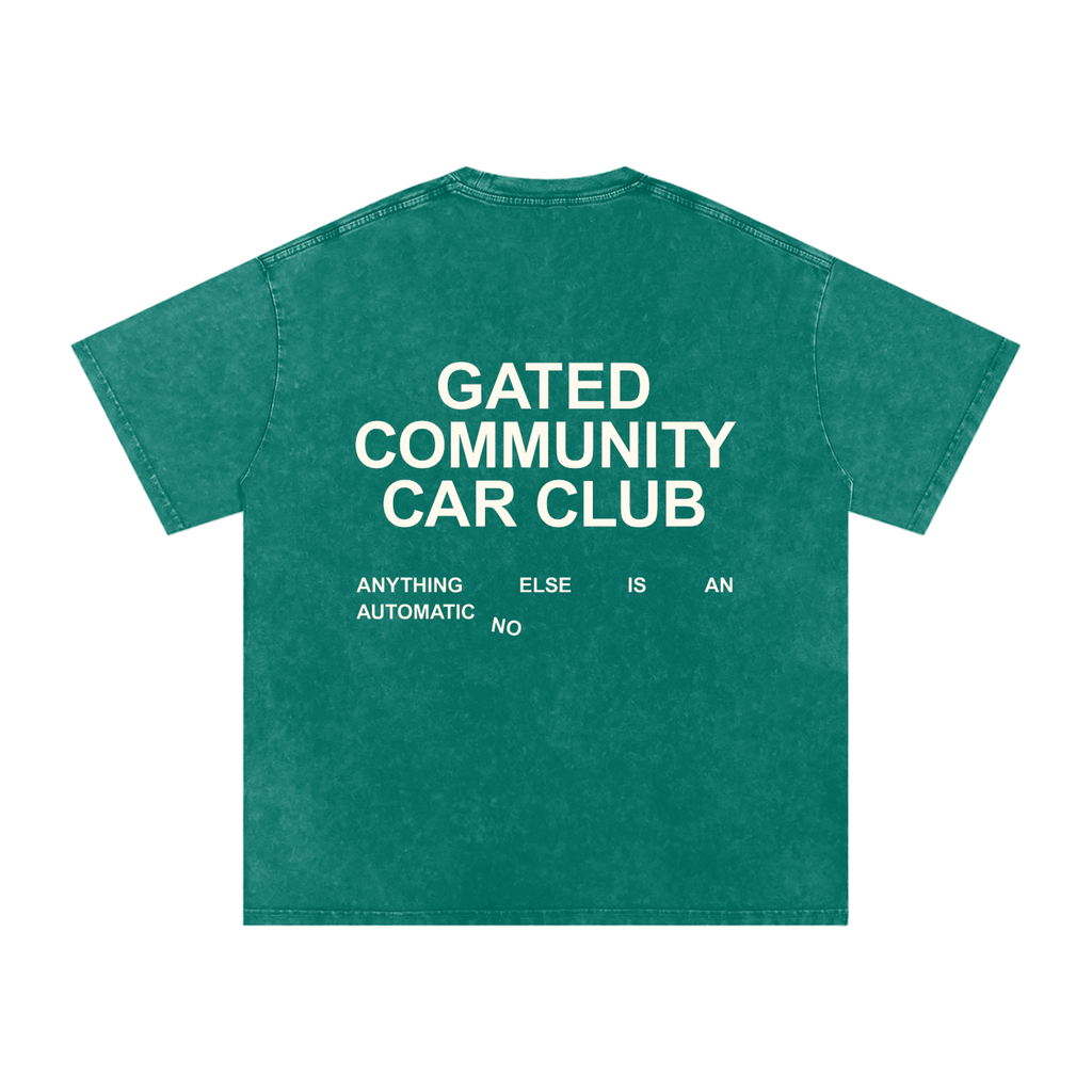 Snow Washed Slogan Tee - Light
