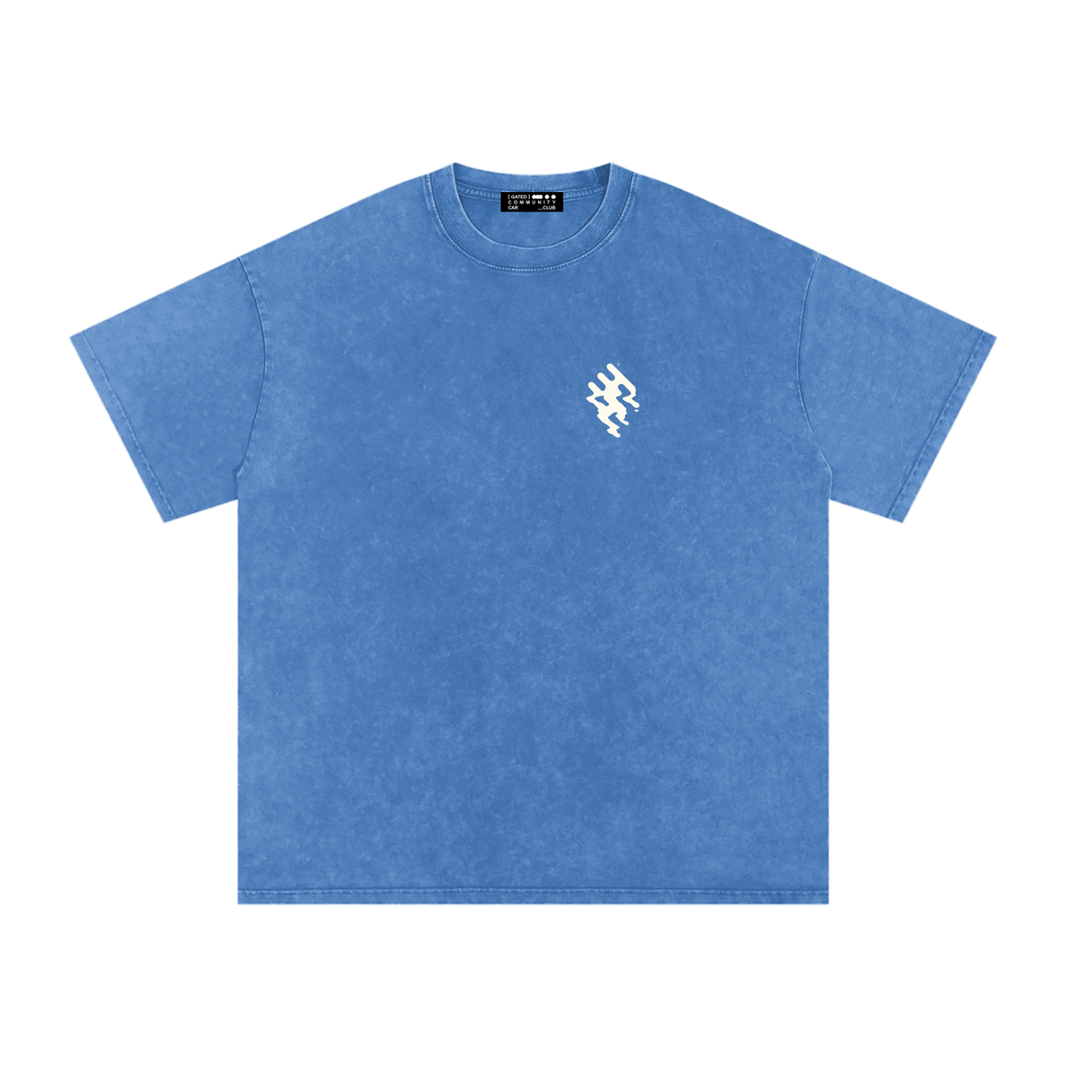 Snow Washed Slogan Tee - Light
