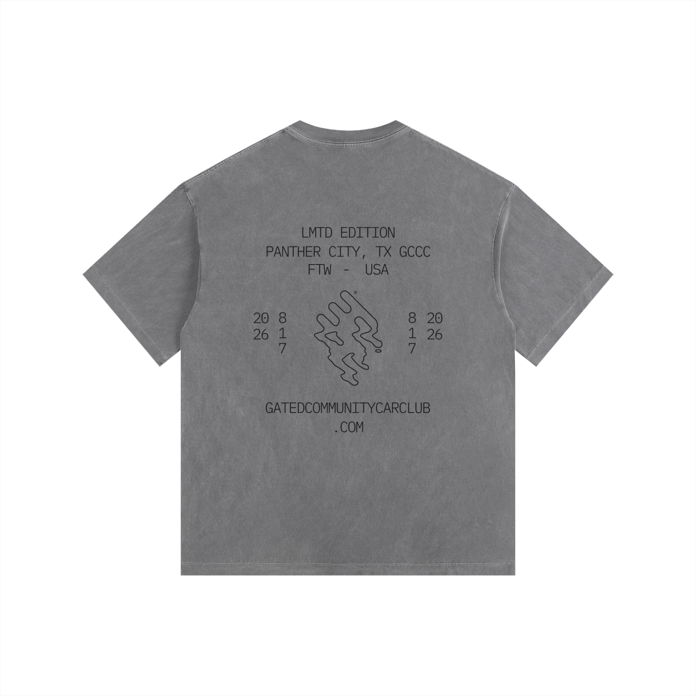 Vintage Washed Blueprint Tech Tee - Dark