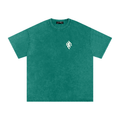 Snow Washed Slogan Tee - Light