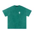 Snow Washed Slogan Tee - Light