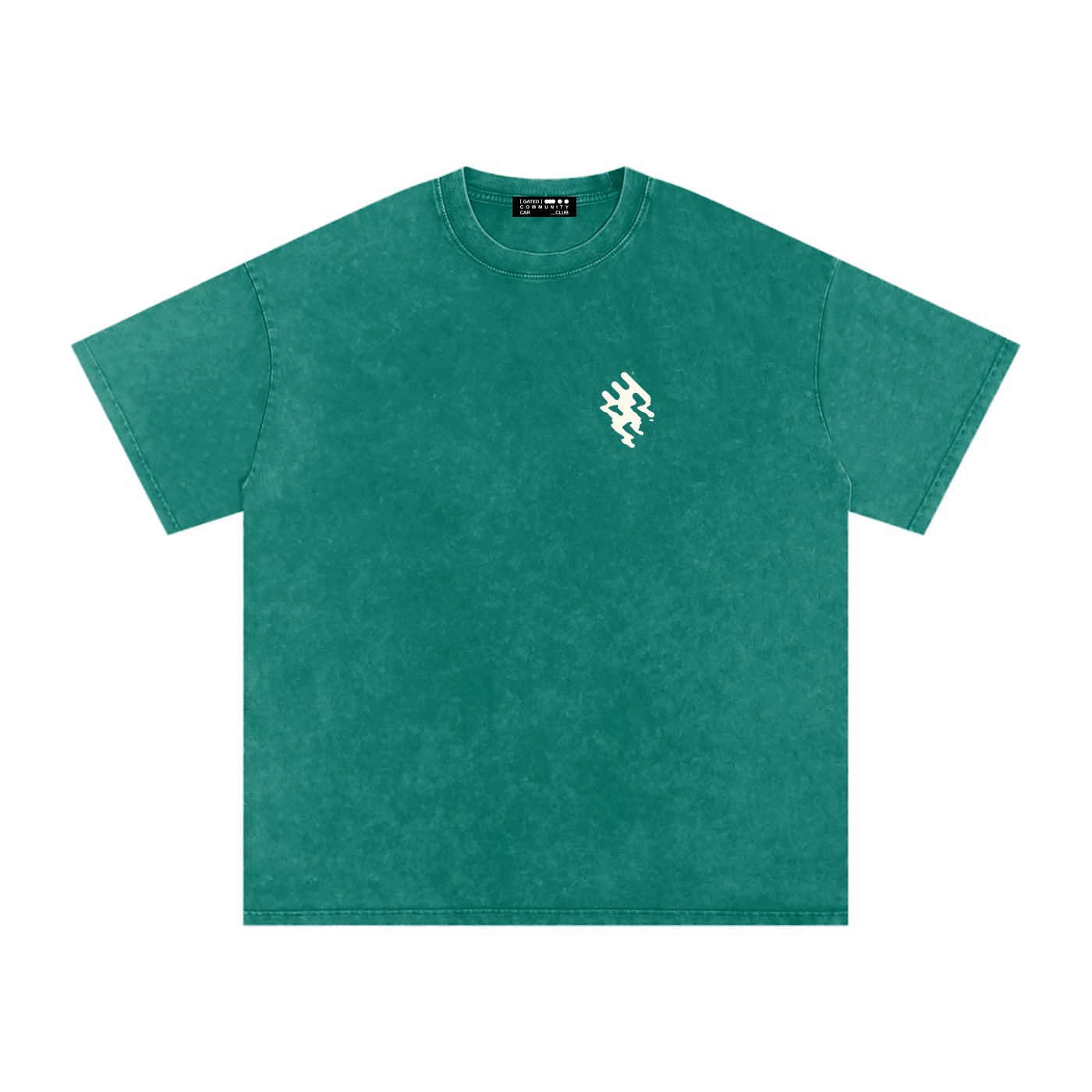Snow Washed Slogan Tee - Light
