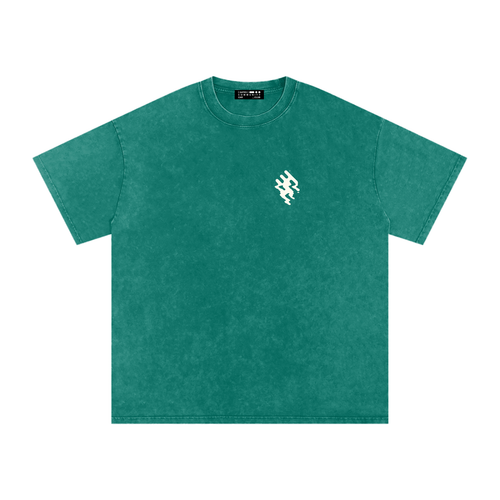 Snow Washed Slogan Tee - Light
